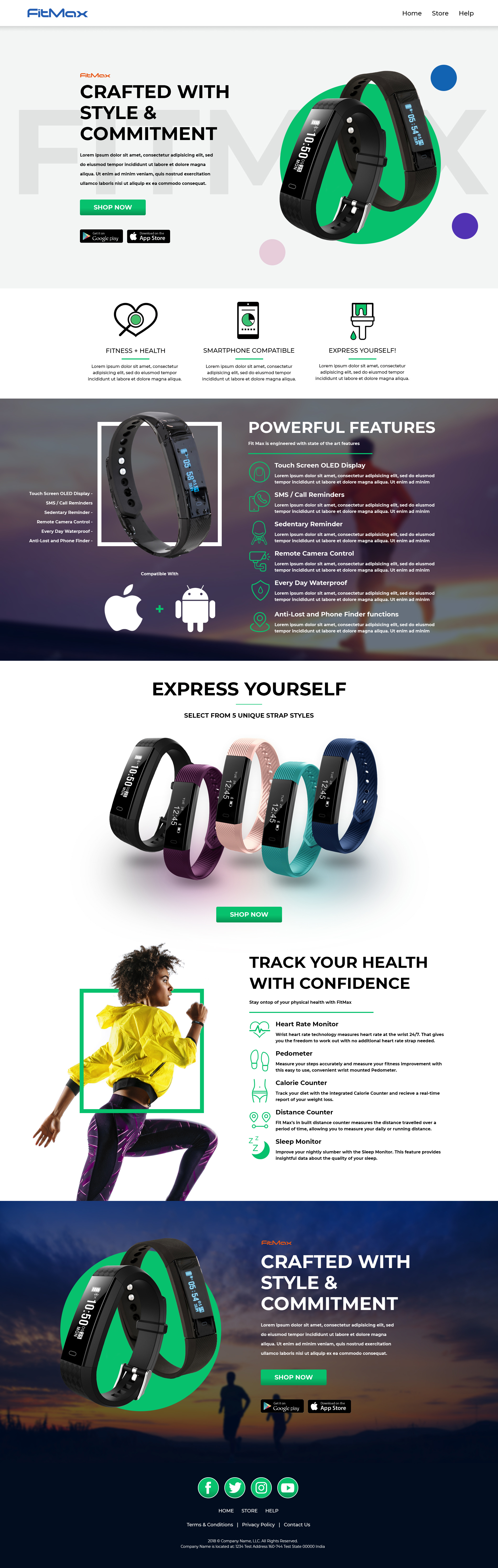 Fitness band website